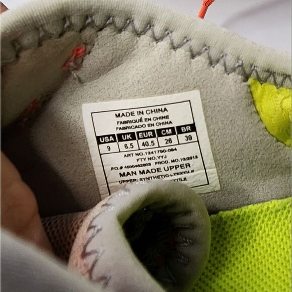 Under Armour Womens Size 9 Running Shoes Gray Orange Athletic Trainer Sneakers - Picture 5 of 5